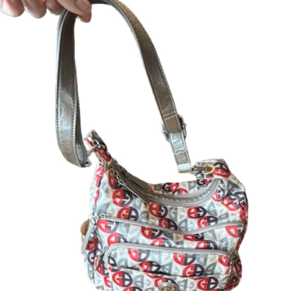 Giani Bernini Red, Monogram print crossbody bag NWOT - Picture 4 of 4